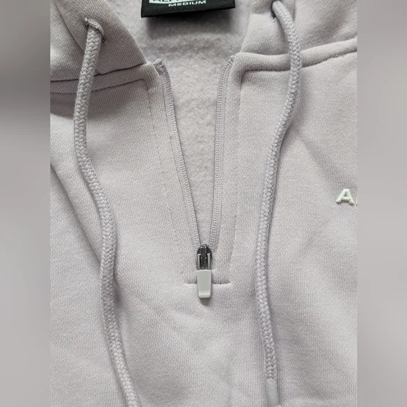 Alphalete Lilac Purple Crop Quarter Zip - Picture 3 of 4